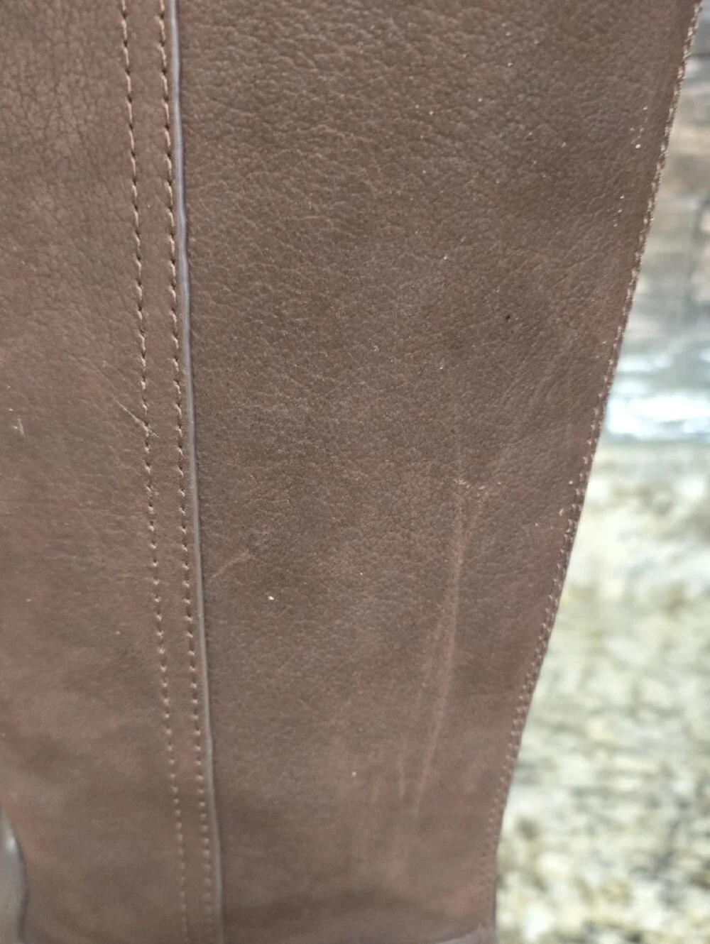 Tory Burch Dark Brown Over-the-Knee Leather & Suede Boots